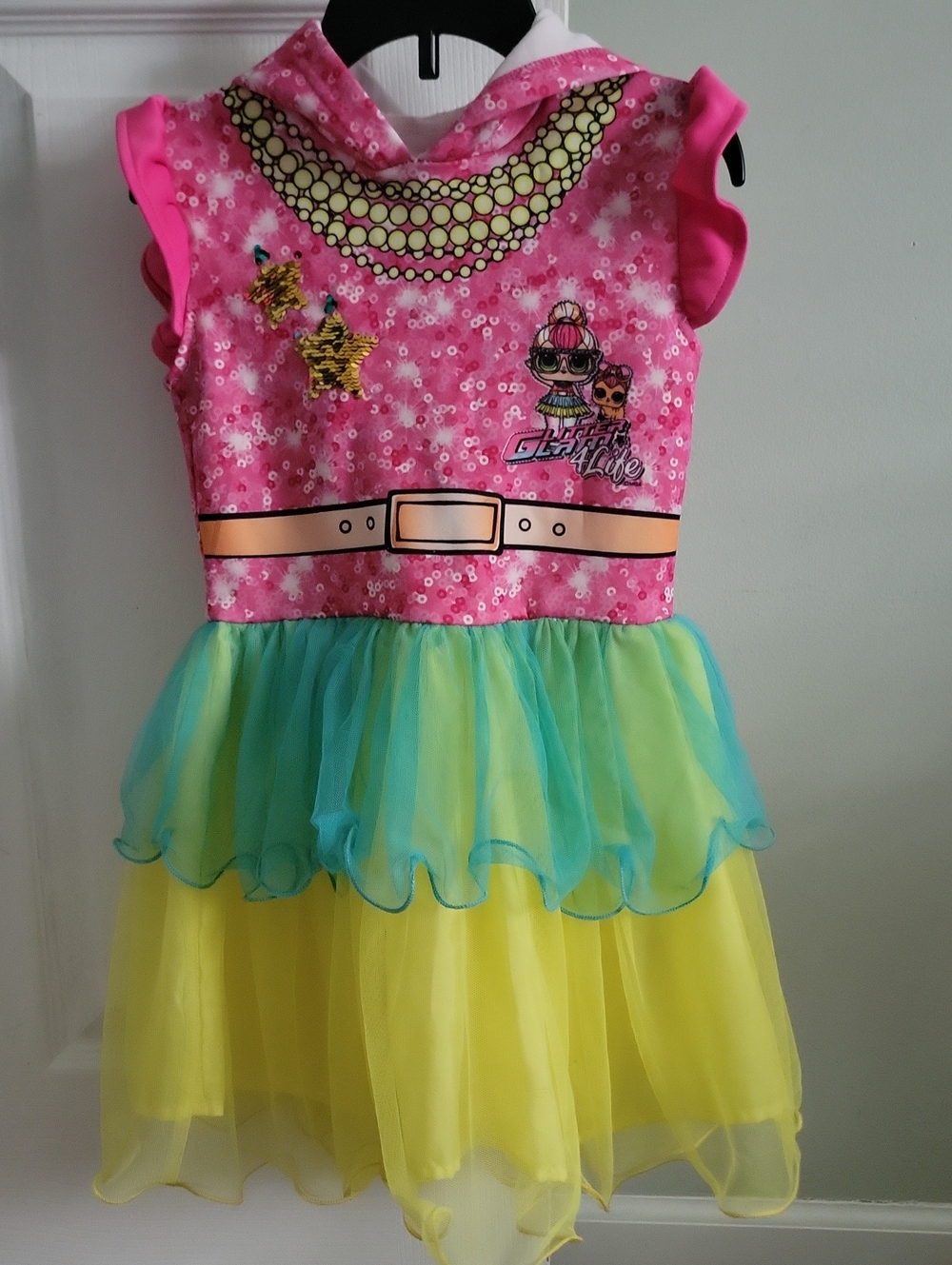 L.O.L. Surprise! Kids Pink and Yellow Party Dress